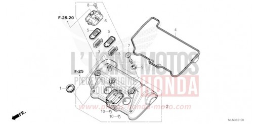 COUVERCLE DE CULASSE CRF1100A4R de 2024